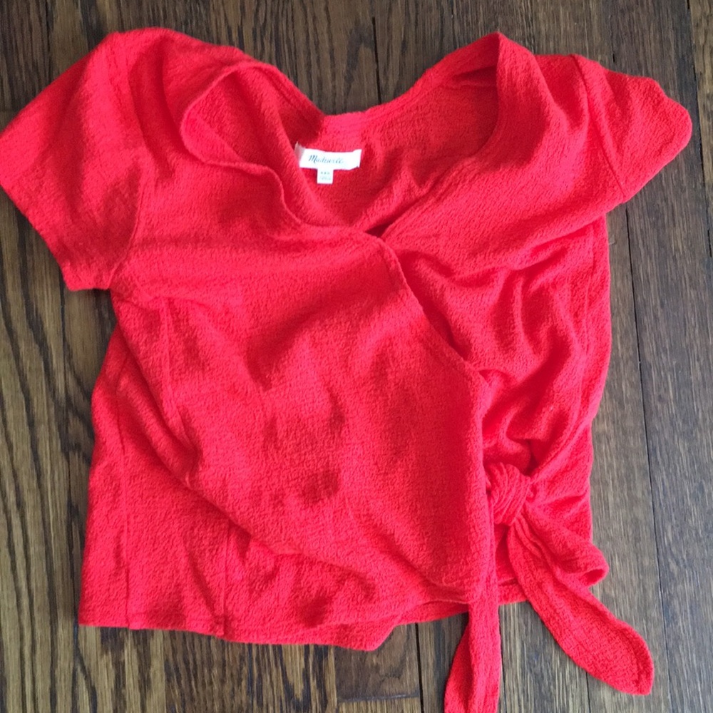 Madewell faux wrap top